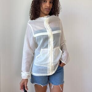 Vintage Diesel sheer nylon hooded jacket (S/M)